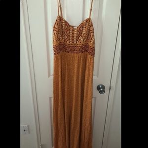 boho yellow dress